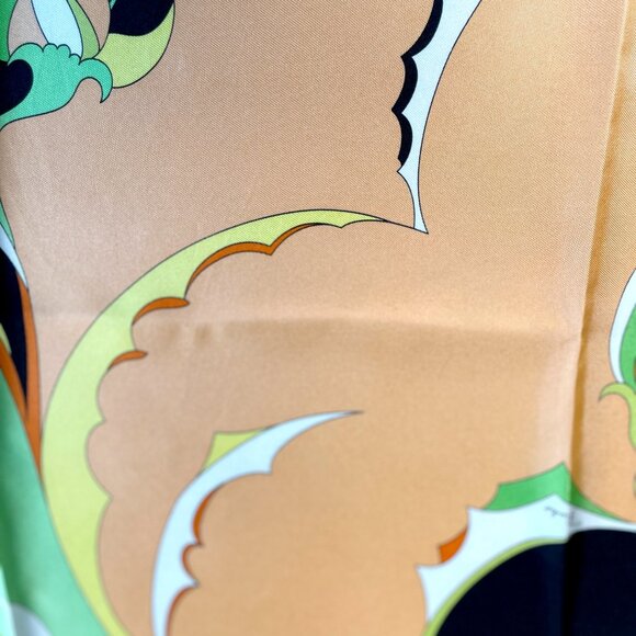 Emilio Pucci Vintage Italian Silk Scarf - Vibrant Abstract Design - Picture 8 of 15